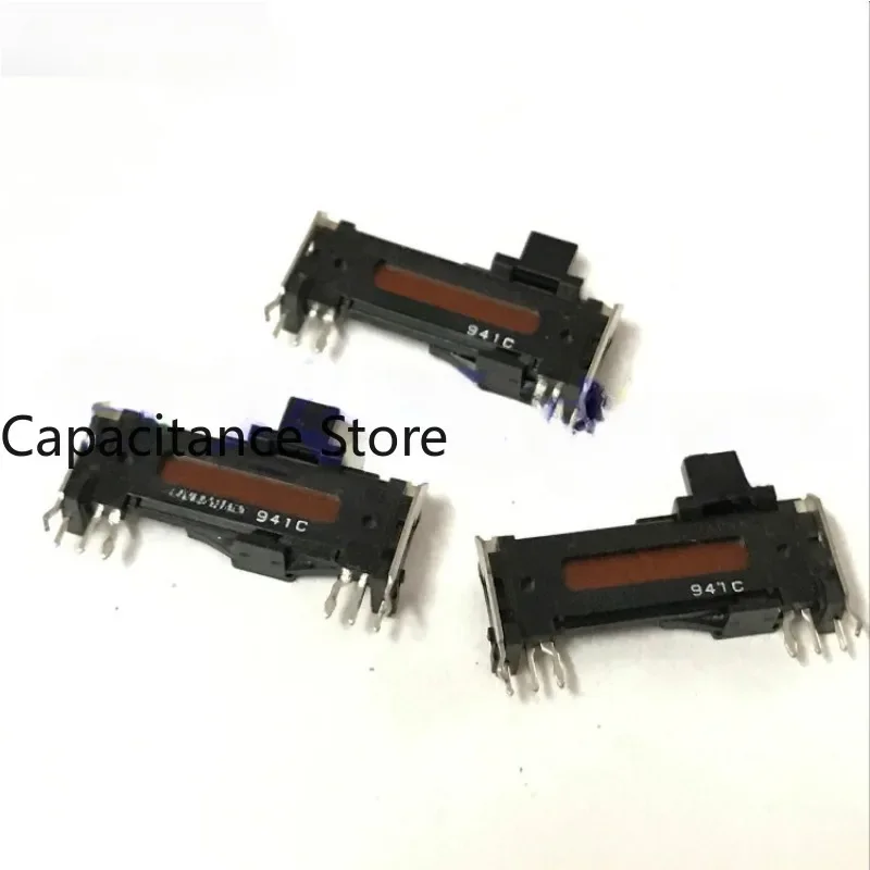 

5PCS 30mm sliding potentiometer B50K audio mixing table, straight pusher, thin plate, plate