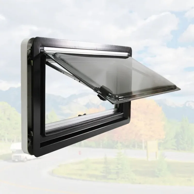 

Hot Sale RV Window 1000X800mm Motorhome Window Double Glazed Right Angle Acrylic Glass Caravan Window