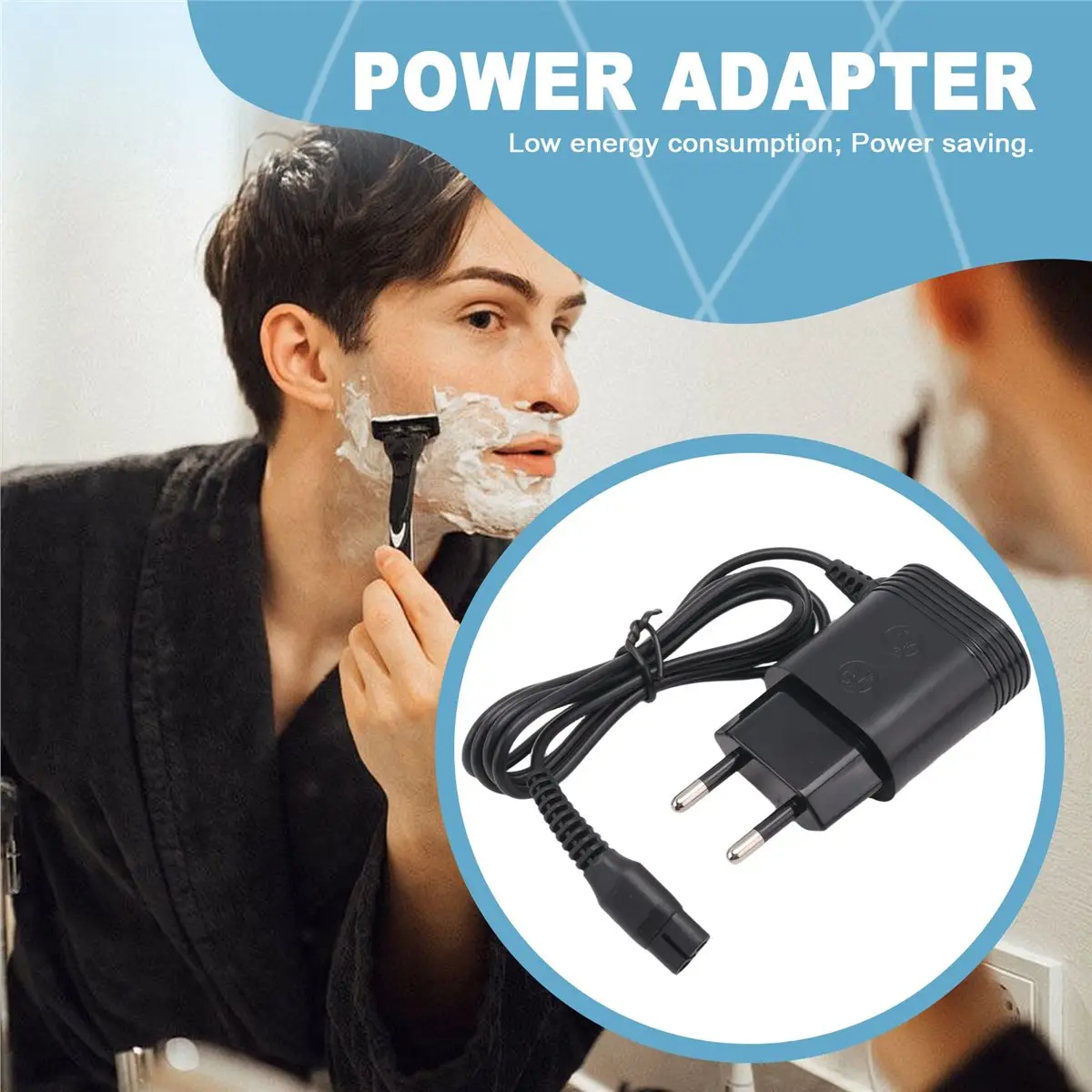 ABQX 4.3V A00390 Shaver Charger Replacement for One Blade QP2520, QP2520 / 90, QP2520 / 70, QP2520 / 72 EU-PLUG
