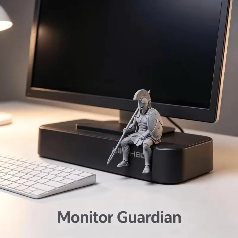 3D Printed Spartan Soldier Figurine Greek Warrior Miniature Desktop Sculpture Ornament Study Companion Gaming Decor for Men Gift