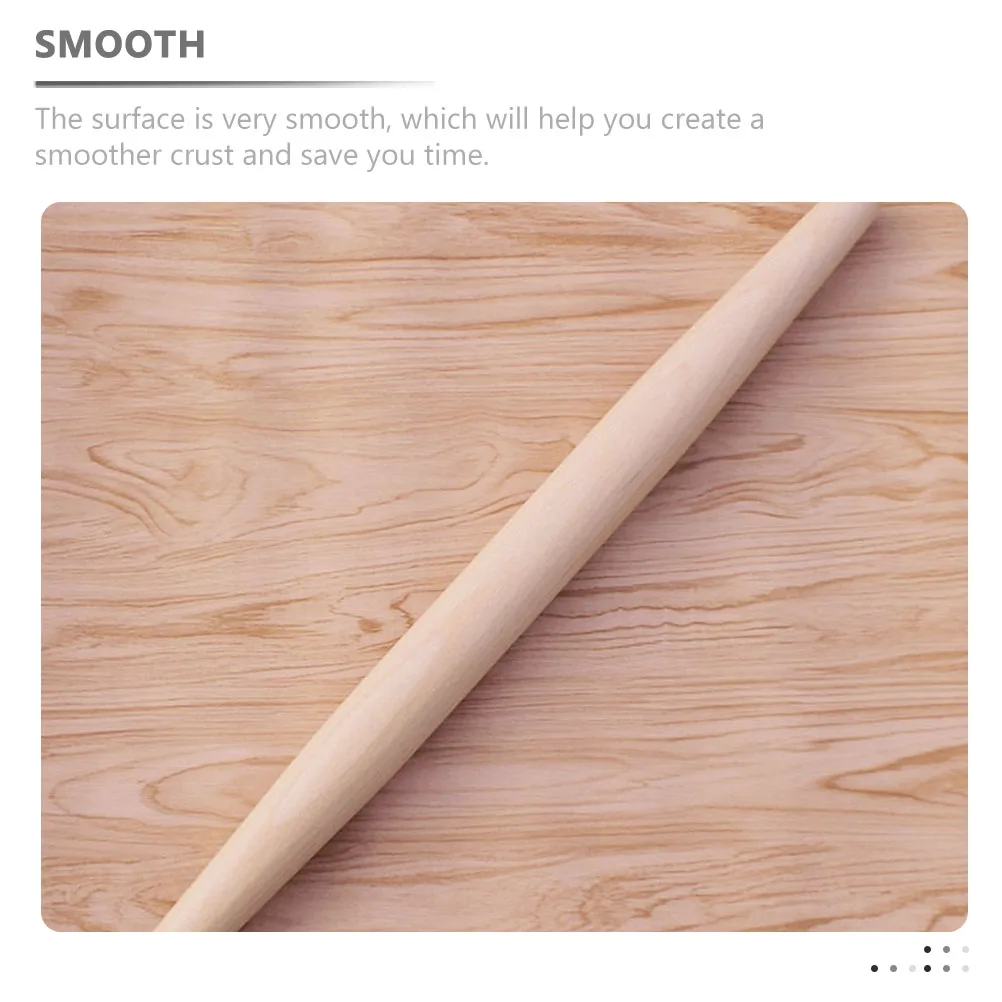

Wooden Rolling Pin Beech Wood Smooth Surface Ergonomic H Dough Pasta Pizza Cookie Pastry Tortilla Baking Kitchen Tools