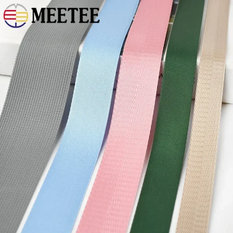 1Meter 20/25/32/38/50mm Nylon Webbing Backpack Belt Binding Lace Tape Bag Strap Pet Collar Ribbons Band DIY Sewing Accessories