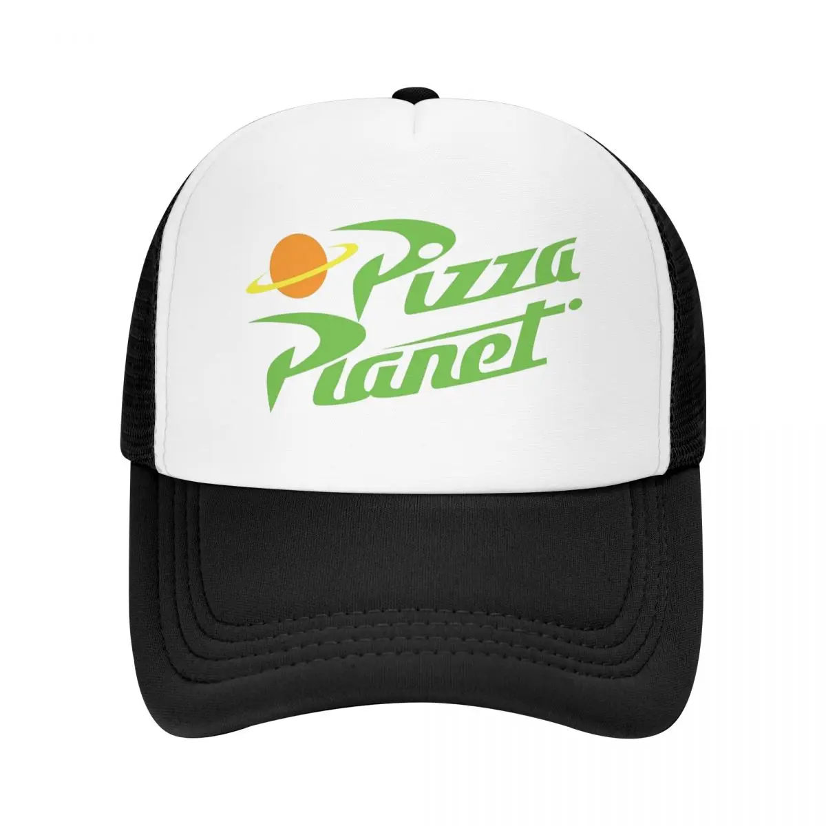 Pizza Planet Toy Story Cartoon Trucker Cap Unisex Fashion Hat Trucker Worker Cap Dad Hat Breathable Mesh Baseball Caps Summer