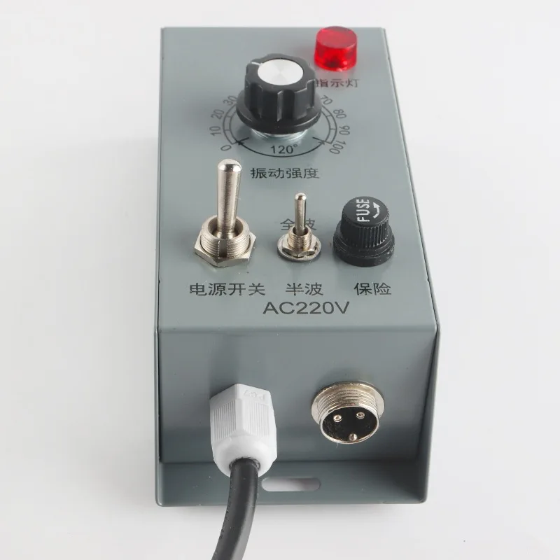 AC220V Vibratory Feeder Speed Controller Iron Housing Half/Full Wave Vibration Plate Regulator for Automatic Feeding Equipment
