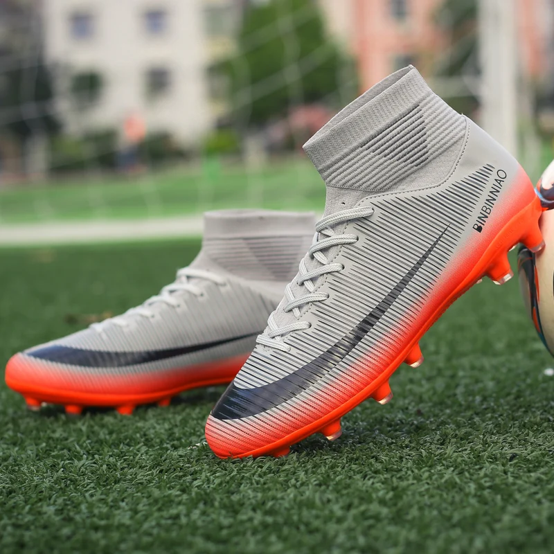 New Men Ultralight Soccer Shoes FG Professional Football Boots Unisex Non-Slip Training Soccer Cleats Outdoor Field