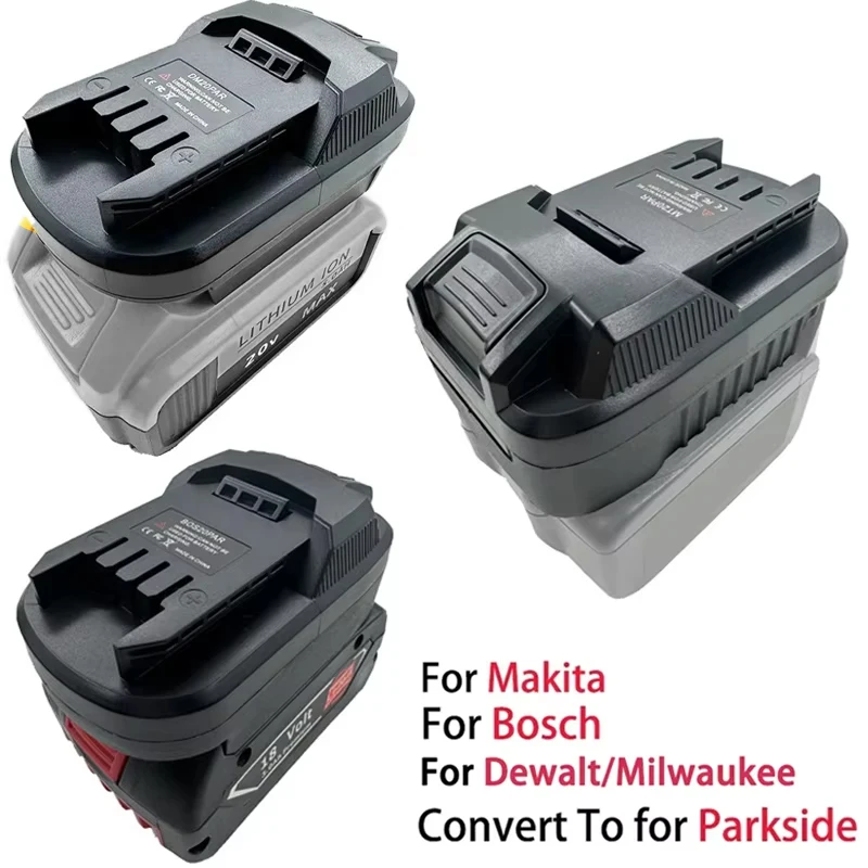 Adapter Converter For Makita/Dewalt/Milwaukee/Bosch 18/20V Li-ion Battery to for Parkside 20V Cordless Power Drill/Driver Tools