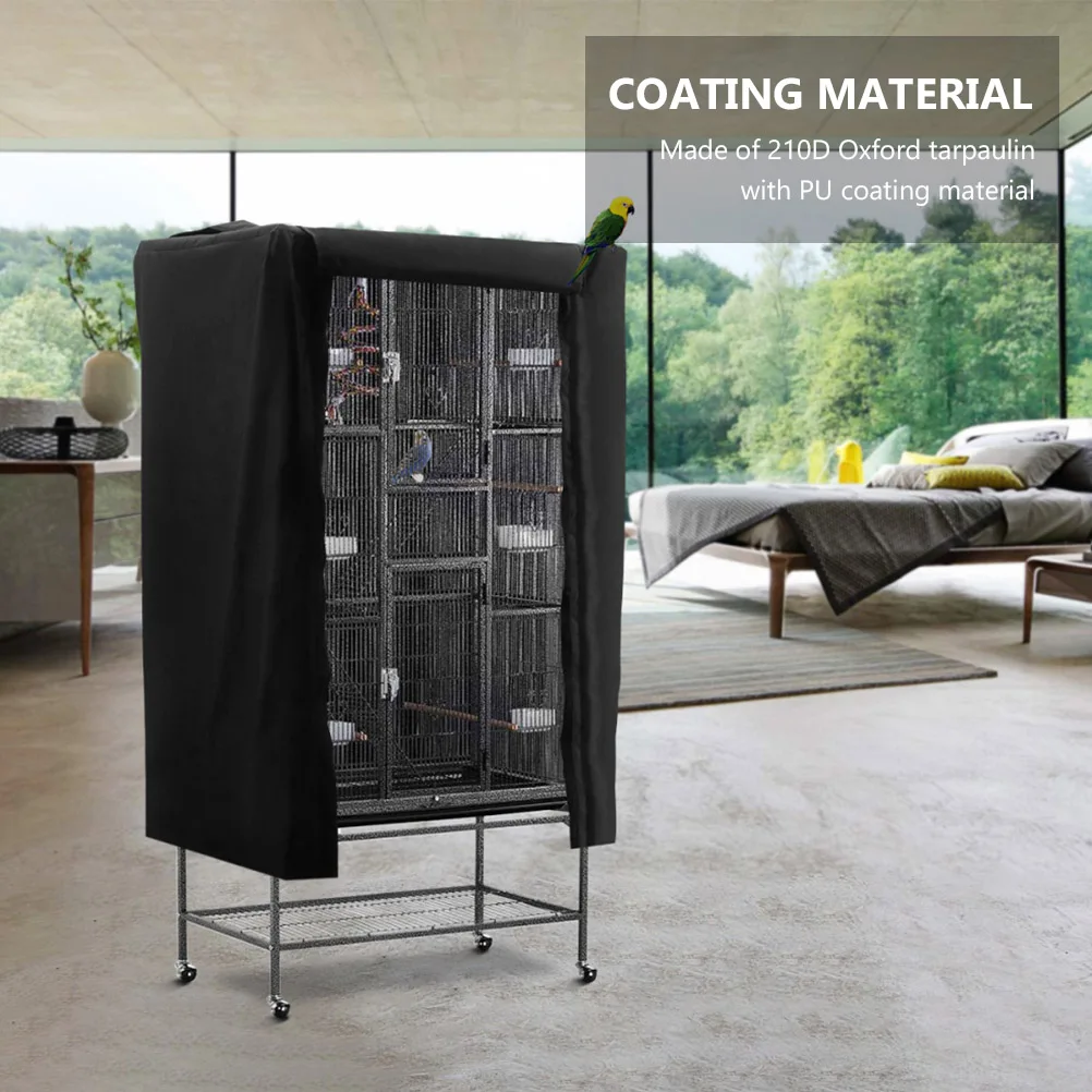 

1pc Waterproof Dustproof Bird Cage Cover 210D Oxford Cloth Lightweight Durable Outdoor Yard Protection Pet Supplies