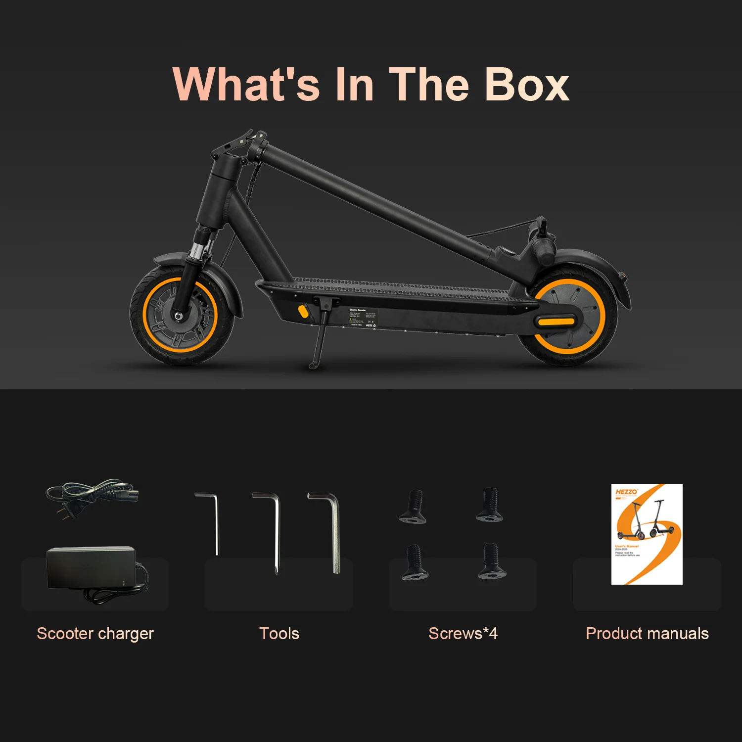 36v 500w 22mph Front Suspension Electric Scooter 25mile 15Ah Foldable 10inch Solid Tire With Smart App Control Adult E-bike