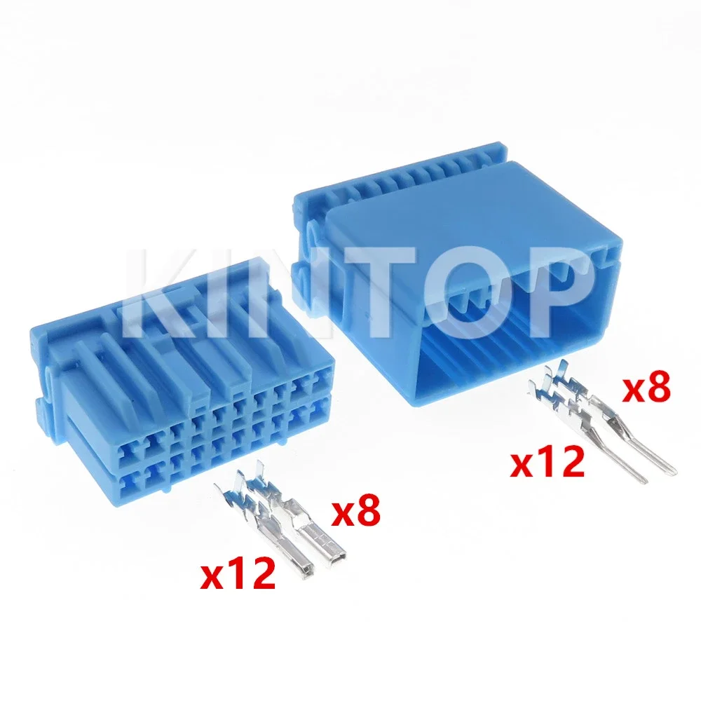 1 Set 20 Pins Car Audio Unsealed Connector For Honda Fit Buick MX5-A-20P-C MX5-A-20S-C Auto CD Player Cable Socket AC Assembly