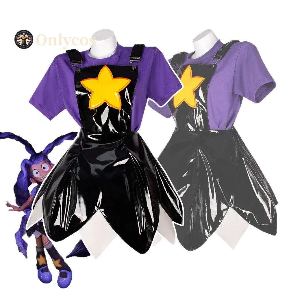 

Game Poppy Lily Cosplay Costume Lacquer Leather Camisole Dress Halloween Carnival Party Anime Outfits Women Uniform Onlycos