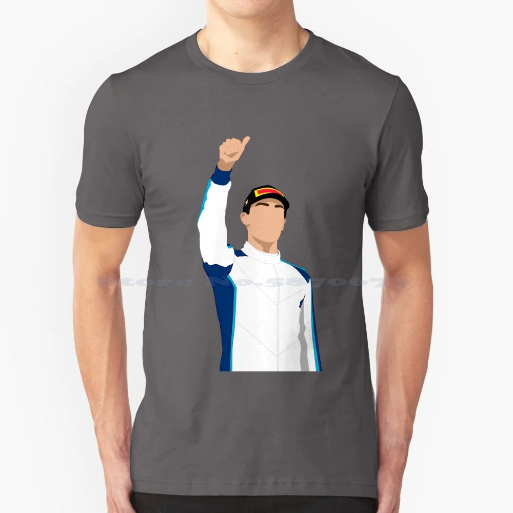 George Russell Podium Spa 2021 T Shirt 100% Cotton Tee George Russell Williams Lewis Hamilton Valtteri Bottas 2021 Podium Spa