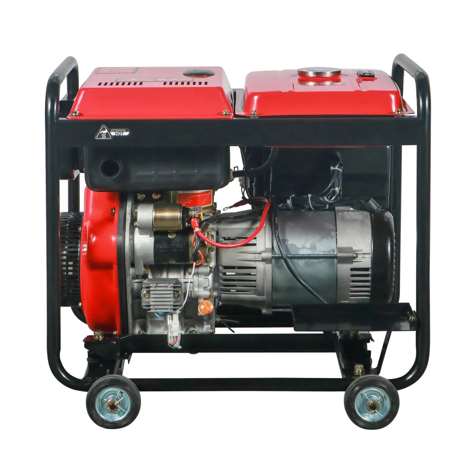 

6kW 6kVA 230V 50/60Hz AC Single Phase Open Frame fuel Generator 12V DC Electric Start CE Certified 1 Year