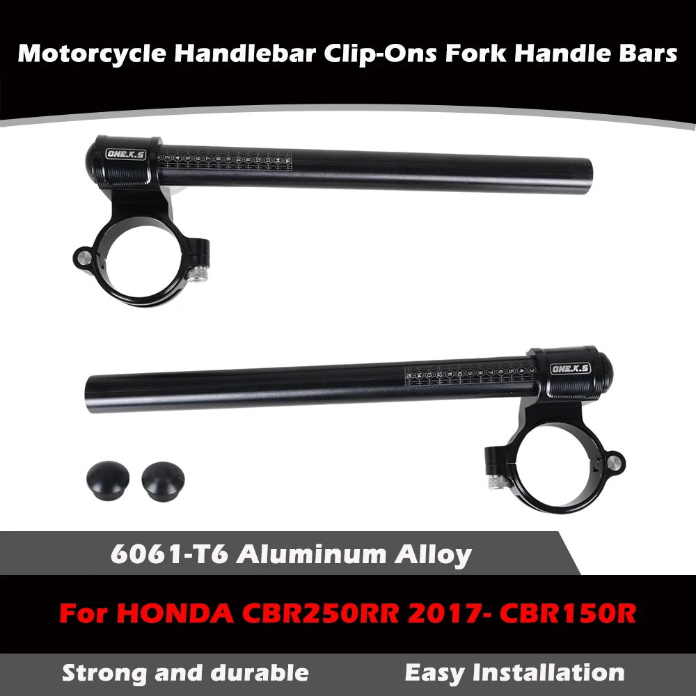 

One.k.s High Quality Aluminum Alloy 41MM CNC Motorcycle Handlebar Clip-Ons Fork Handle Bars For For HONDA CBR250RR 2017- CBR150R