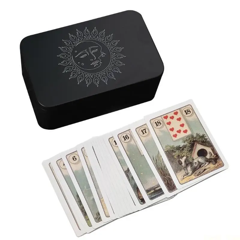 

U2JB Playing Card Box Money Coin Holder Box Candy Case Business Tarot Storage Box