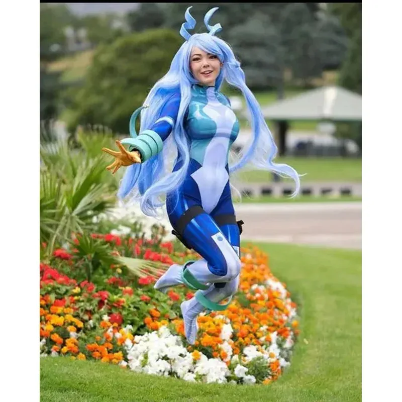 أزياء Waq89 Nejire Hado التأثيرية BNHA للفتيات بدلة خارقة للسيدات للهالوين للبالغين والأطفال بدلة Zentai جديدة 2025