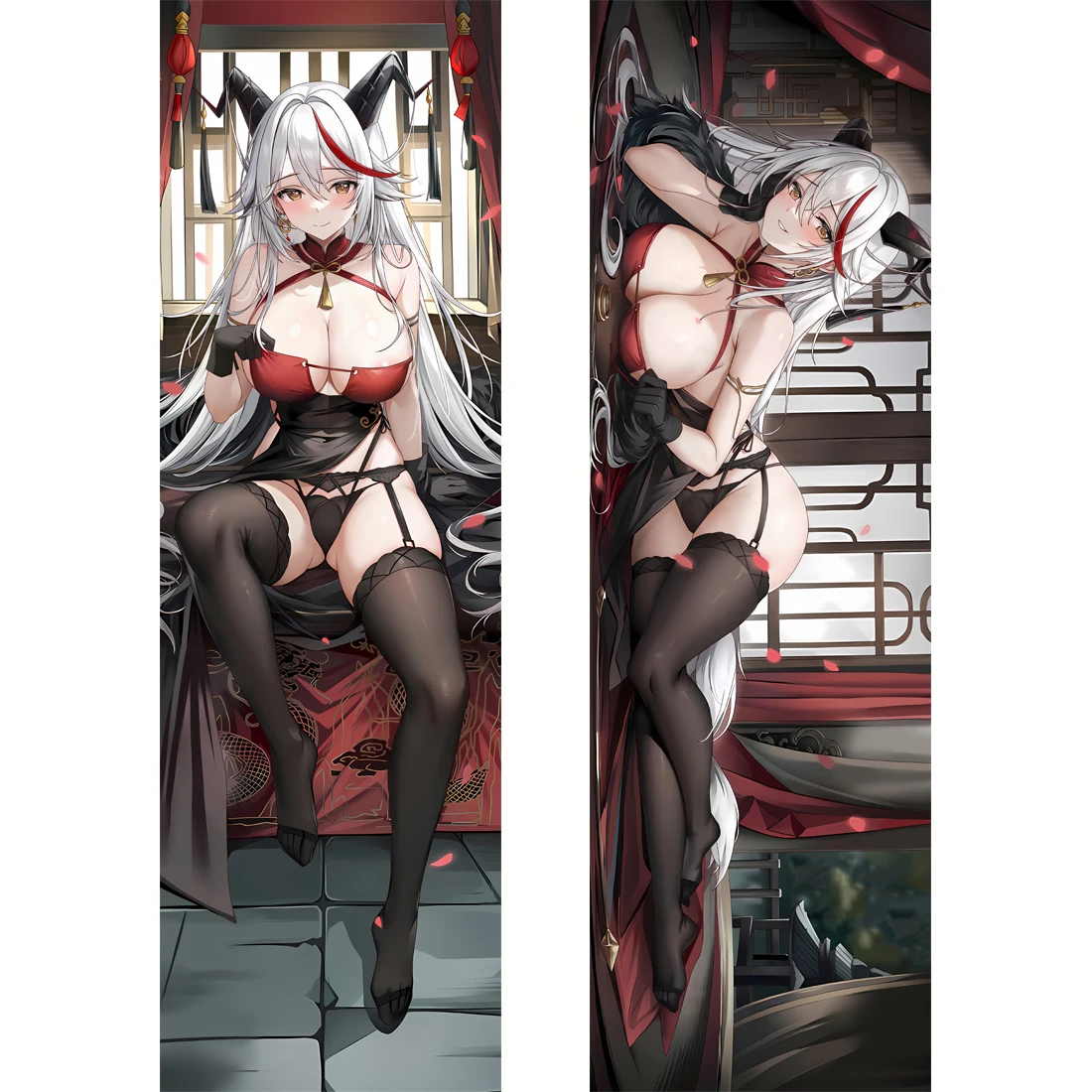 

Anime Decor Pillow Case Azur Lane Ägir Dakimakura Waifu 2-Side Print Hugging Body Pillowcase Cushion Cover Otaku Gift