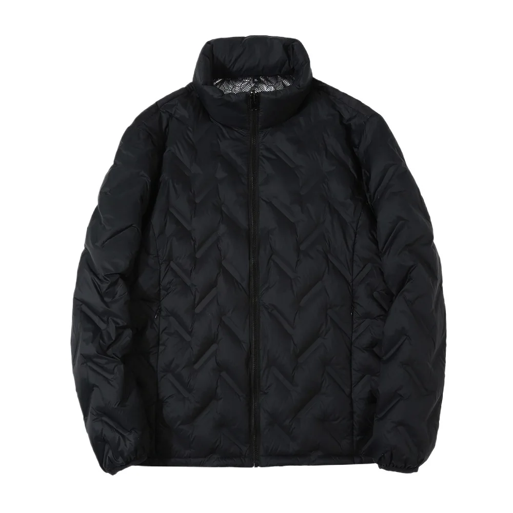 เสื้อแจ็คเก็ตกราฟีนสำหรับกิจกรรมกลางแจ้ง กันลม กันน้ำ อุ่นสบาย ไส้ขนเป็ด  มาตรฐานแห่งชาติใหม่ ไส้ขนเป็ดขาว 90% ซับใน