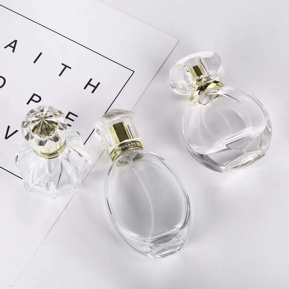 Garrafas de viagem de vidro atomizador de perfume garrafa recarregável pressurizada garrafas de vidro portáteis para entusiastas de perfume presente diário