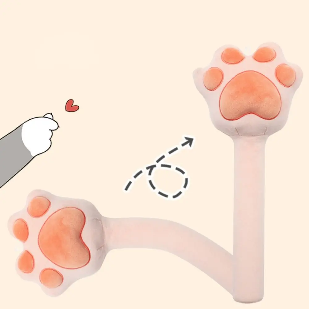 Kat Klauwen Massage Hamer Stok Kras Een Jeuk Pluche Raken Hamer Stok Handbediende Verminder Vermoeidheid Klop Massage Tool Schouder