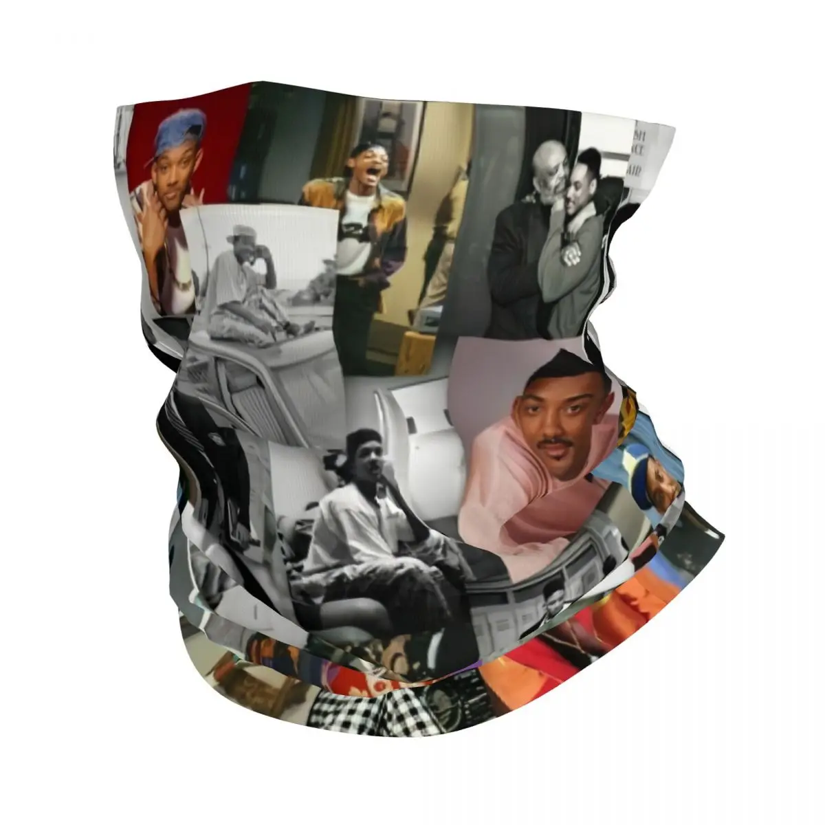 

Custom Wills Smiths American Actor Rapper Bandana Neck Warmer Women Men Winter Hiking Ski Scarf Gaiter Face Cover