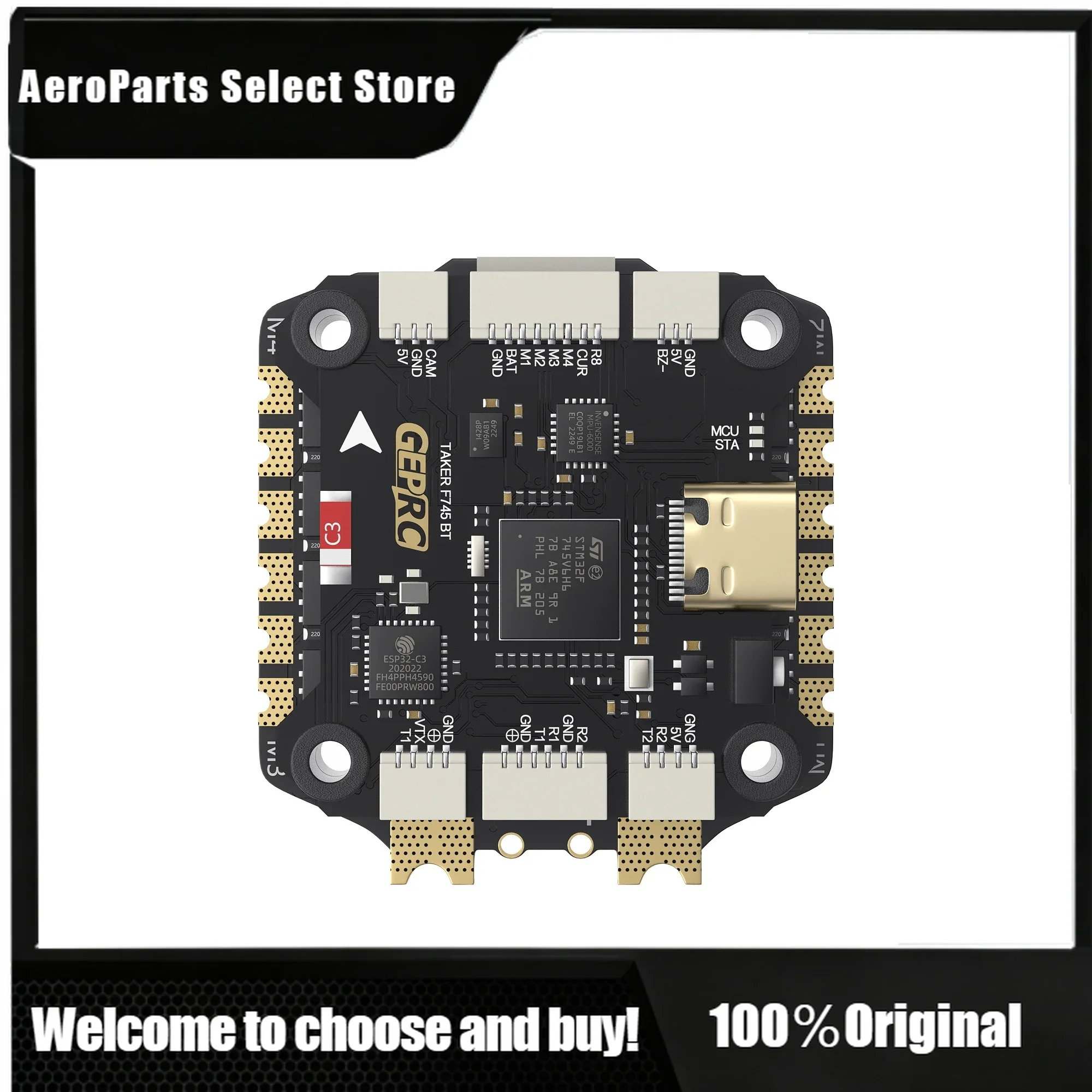 APStoreTAKER F745 BT 8Bit 60A Stack Parts 4in1 60A ESC 3-6S Flight Controller For FPV Dr-one Kit Racing Freestyle Long Range