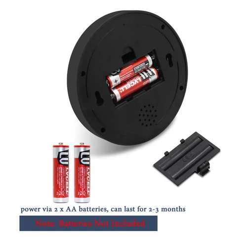 Imagen 2 del producto Cámara simulada inalámbrica en blanco y negro, cámara de seguridad CCTV con domo de plástico falso con sistema de vigilancia Led intermitente para interiores y exteriores