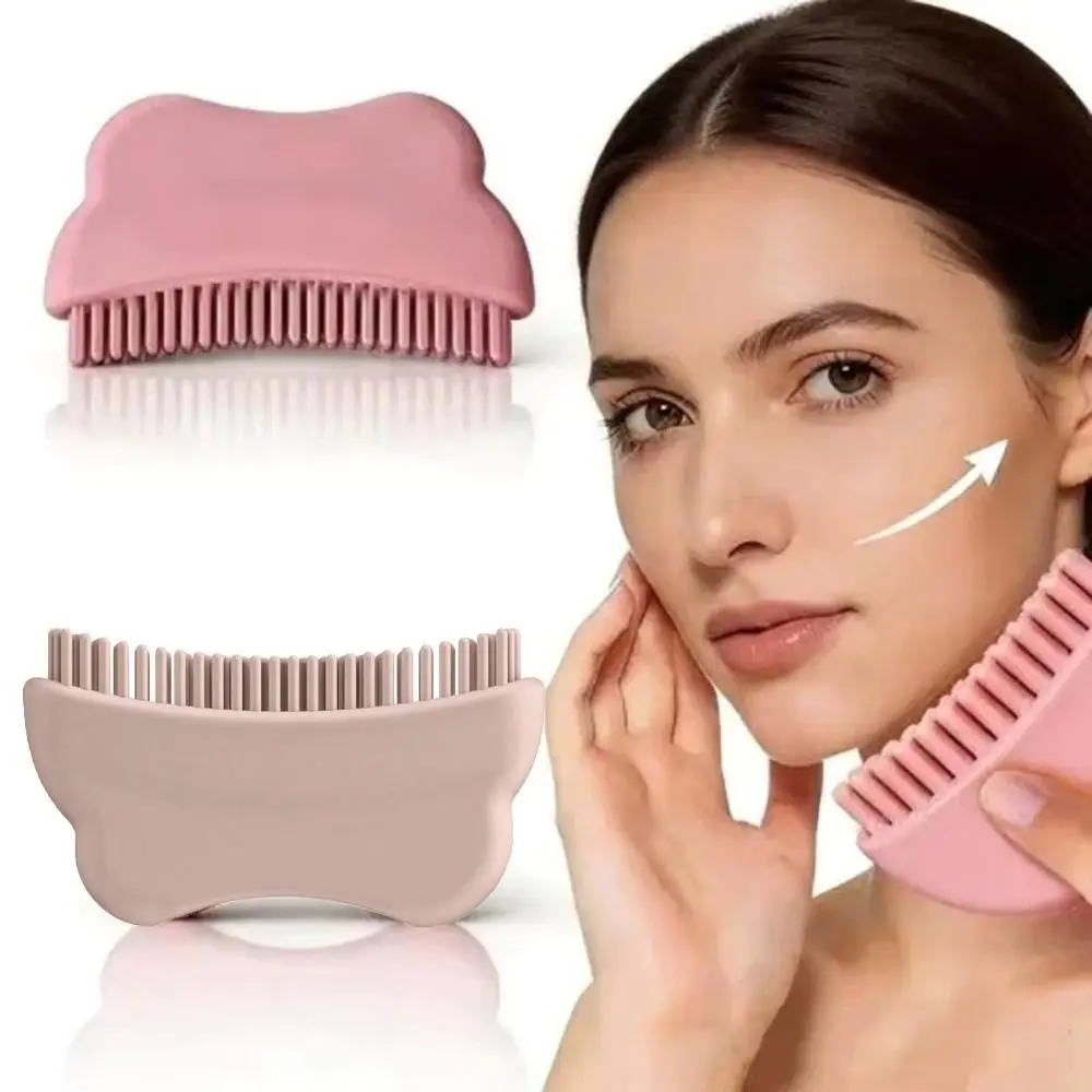Silicone Facial Massage Brush Deep Cleanse Lift Firm Contour Contour Face Brush Face Neck Chin Lifting Tool Soothe Massage