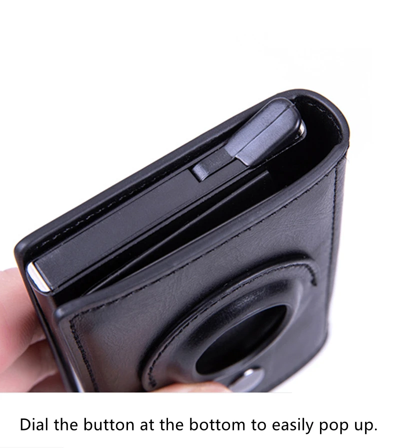 2022 Rfid For AirTag Men Wallets Money Bags Anti PU Leather Card Holder Wallet For Apple Air Tag Male Purses Smart Cover Case