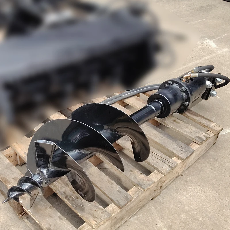 Auger, breaker, wood grabber, grass rake, special excavator accessories sell well