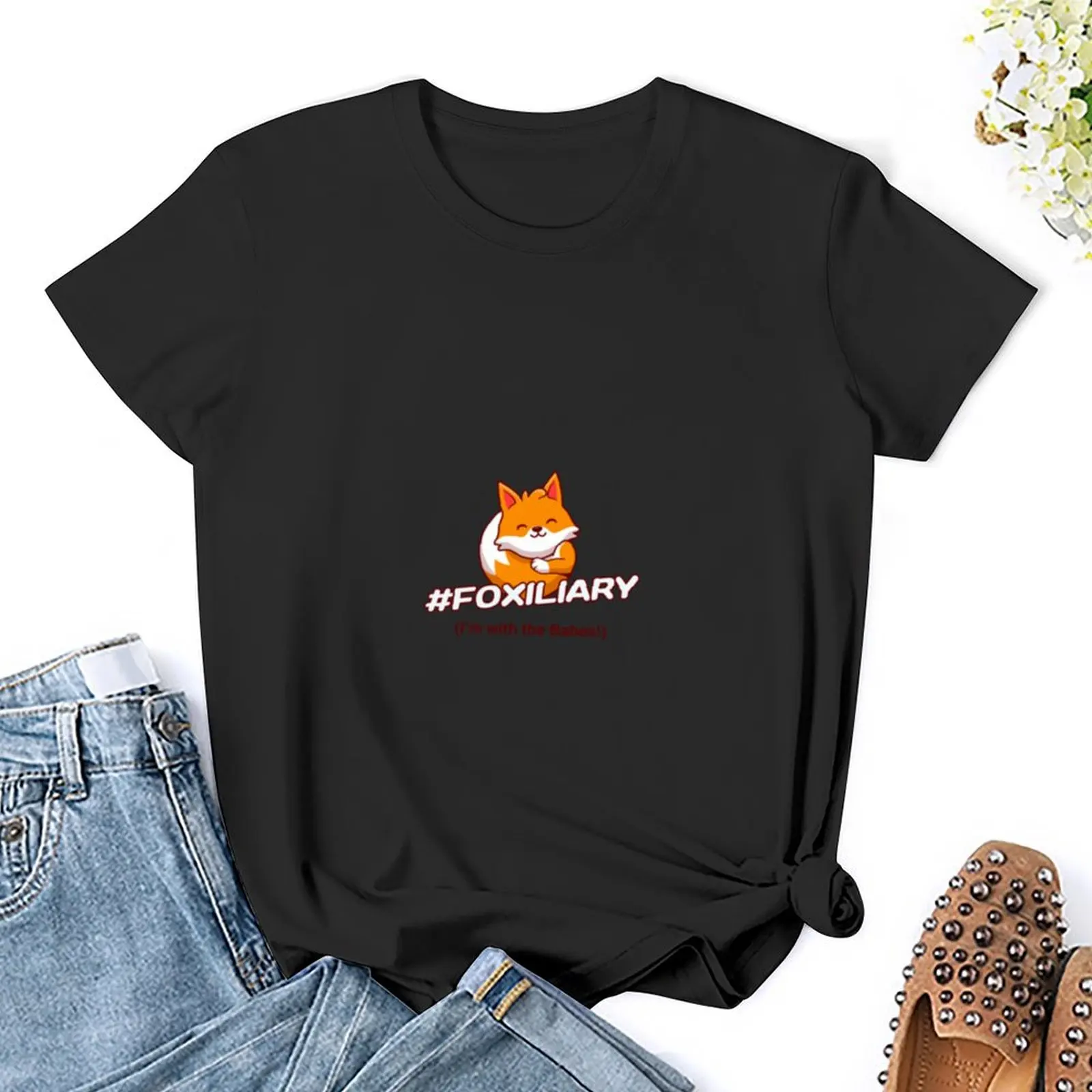 Foxiliary: I'm with the babes! T-Shirt vintage clothes sweat kawaii clothes womans clothing