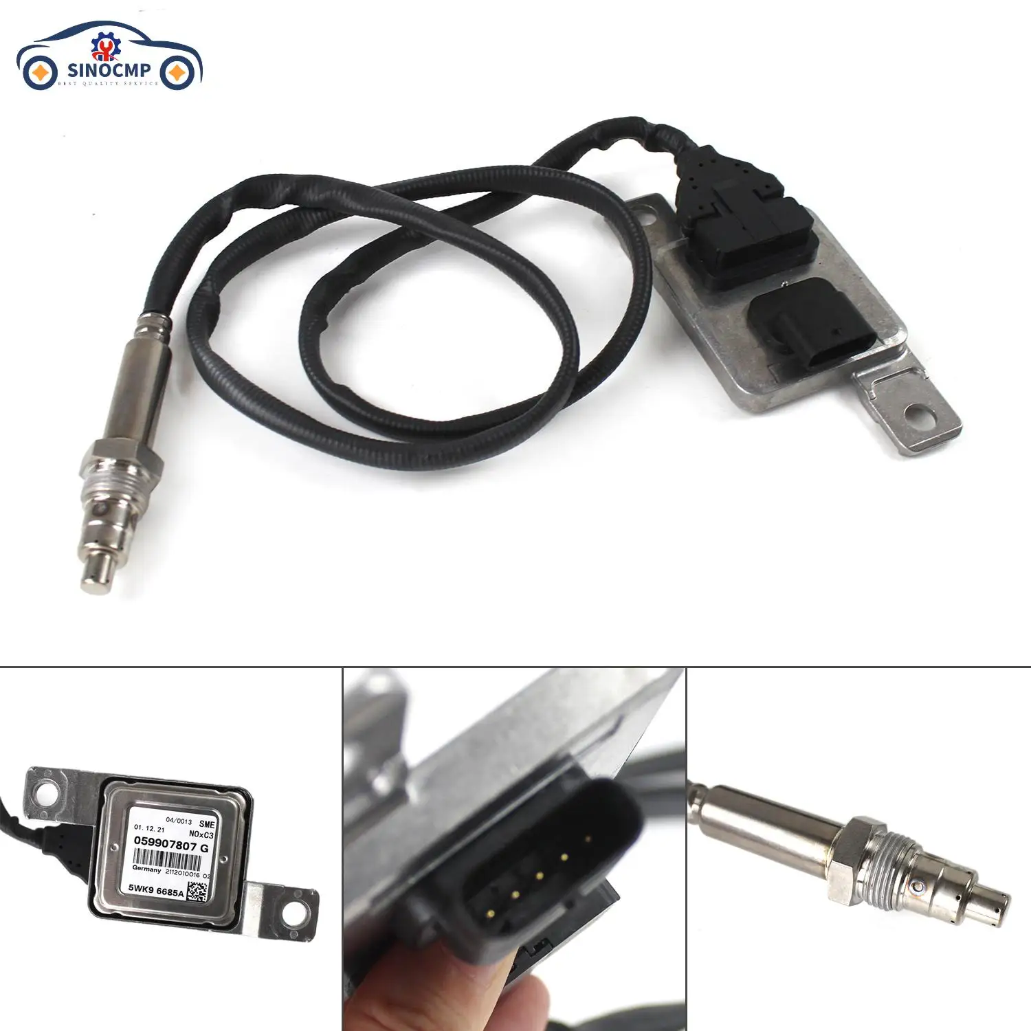 

059907807B 5WK96623A 059907807G 059907807D SINOCMP 1PCS Nitrogen Oxygen Sensor For Audi Q7 2009-2015 VW Touareg TDI 2009-2016