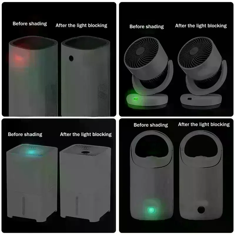 100pcs Black Light-Blocking Stickers For  Glasses AI Intelligent Glasser Record Video Shading Sticker Privacy Stickers