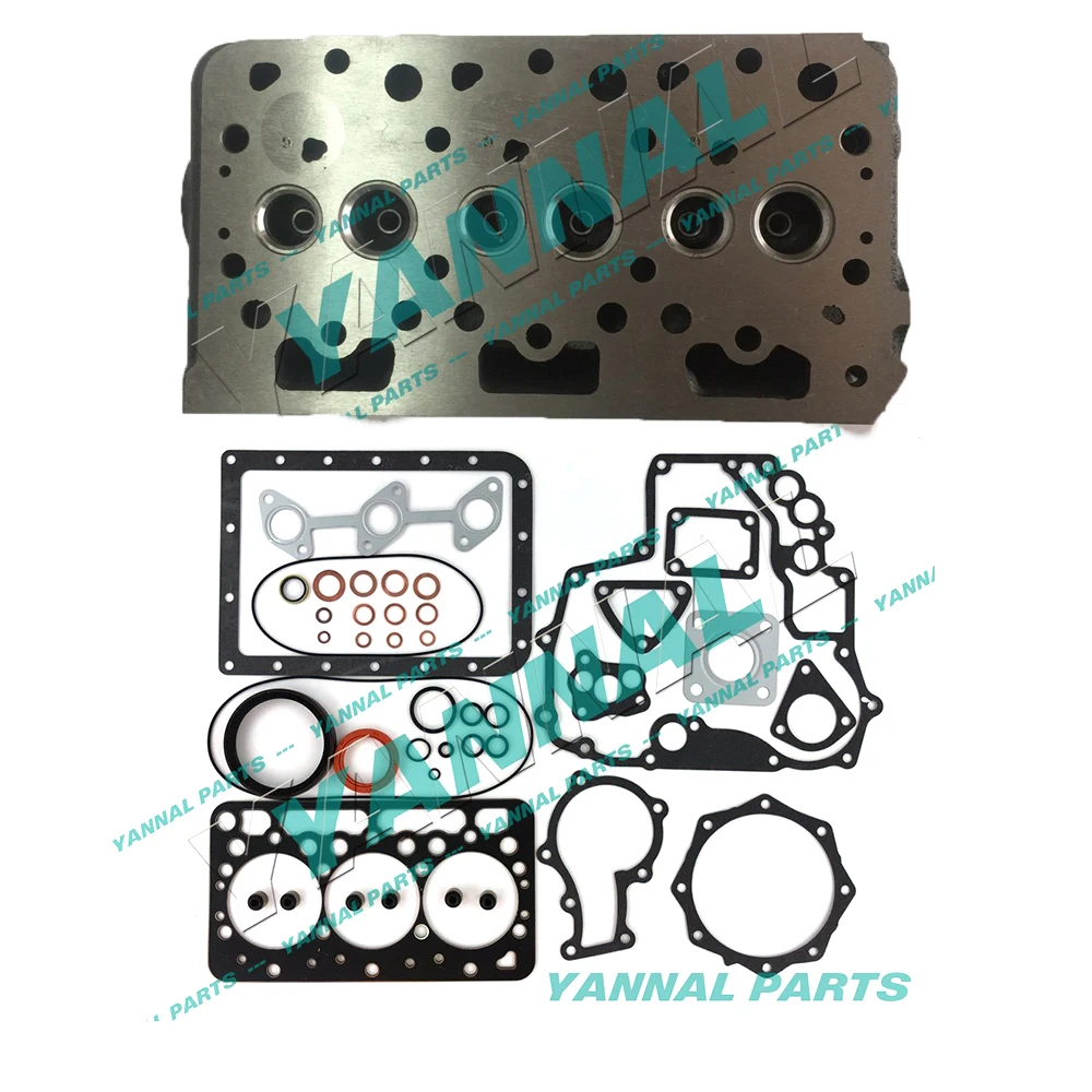 

Long Time Aftersale Service Complete D722 Cylinder Head Loaded + Full Gasket Set For Kubota Tractor B7300HSD