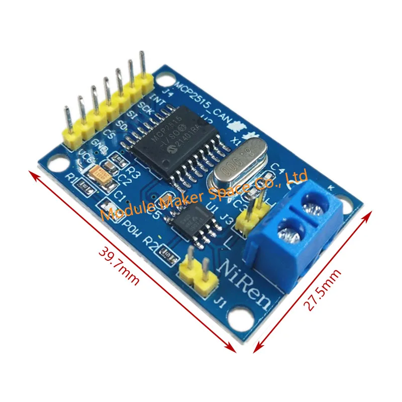 MCP2515 CAN Bus وحدة مجلس TJA1050 استقبال SPI ل 51 MCU ARM تحكم جديد