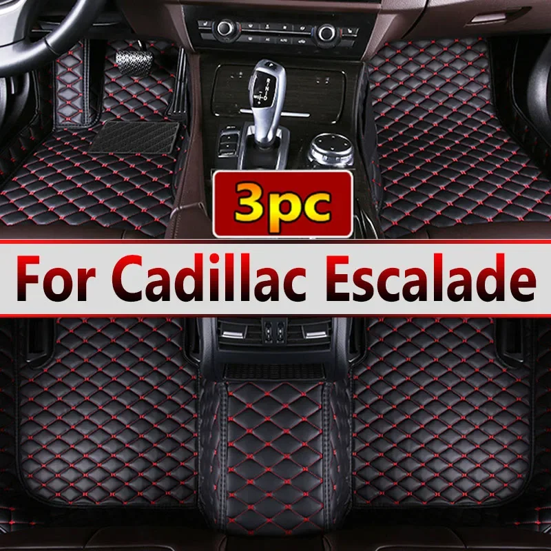 Car Floor Mats For Cadillac Escalade Seven Seats 2007 2008 2009 2010 Custom Auto Foot Pads Carpet Cover Interior Accessories