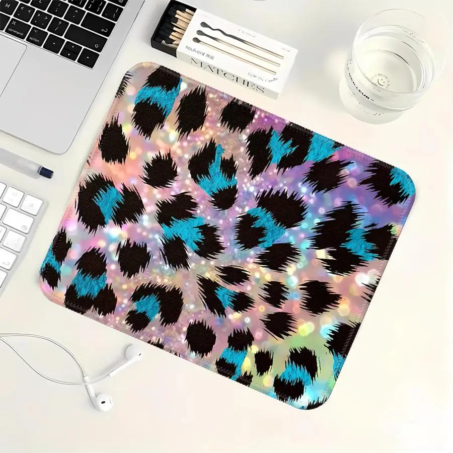 overlock Mouse Pad Computer Laptop Pad Keyboard Mouse Pad Game Console Pad office Pad Desk accessories Leopard Print