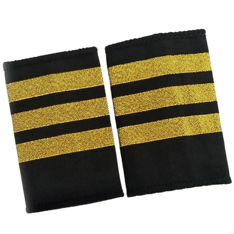 Пилот Epaulets Aviation Professional epaulet Stage Performance Props Reps Epaulet Uniform Accessories 2pcs y08e