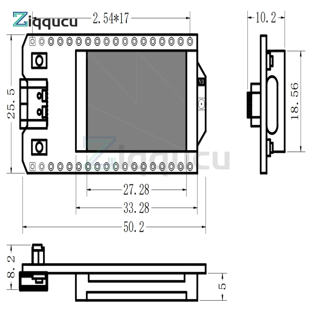 Imagem -06 - Polegada Wifi Lora 32 v3 Esp32 Bluetooth Wifi Placa de Desenvolvimento Cp2102 v3 Atualizado La863-928 tipo c Interface 0.96