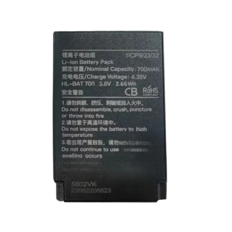 Newest HL-BAT700 3.8V 2.66Wh 700mAh Rechargeable Battery for Veken HOLLYVIEW High Quality Wireless Earphones Replacement Battery