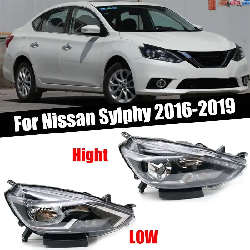 

Для Nissan Sylphy 2016 2017 2018 2019, передний бампер, фара дальнего света, указатель поворота, замена передней лампы автомобиля