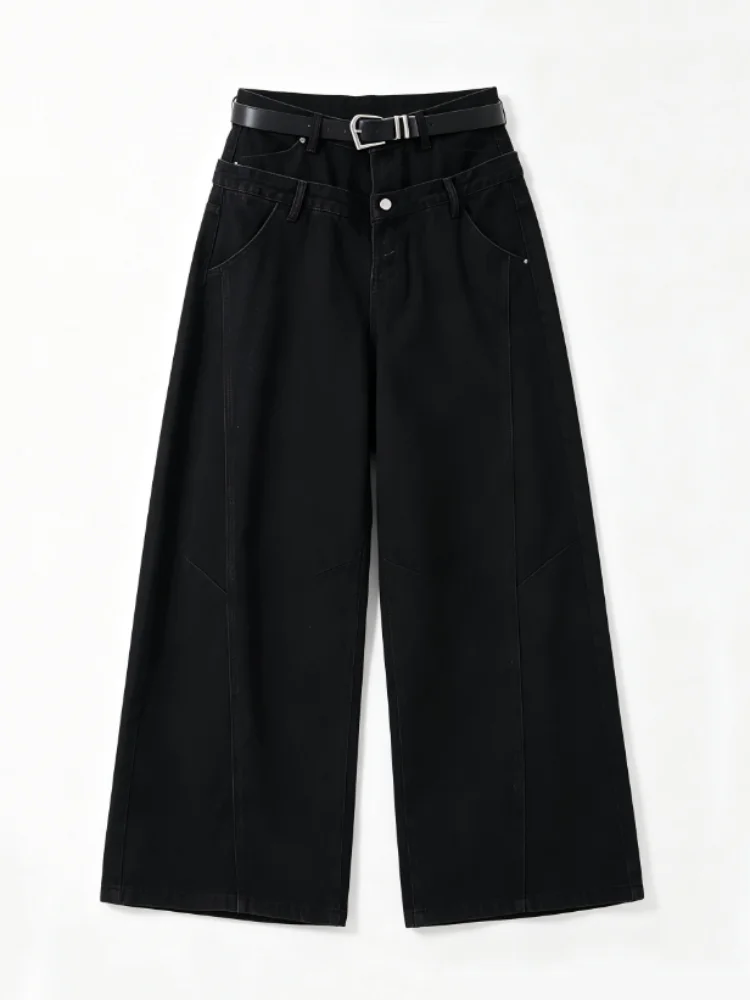 Women Black Gothic Y2k Emo Baggy Jeans Harajuku Vintage Boyfriend Denim Trousers Japanese 2000s Style Oversize Jeans Pants 2027