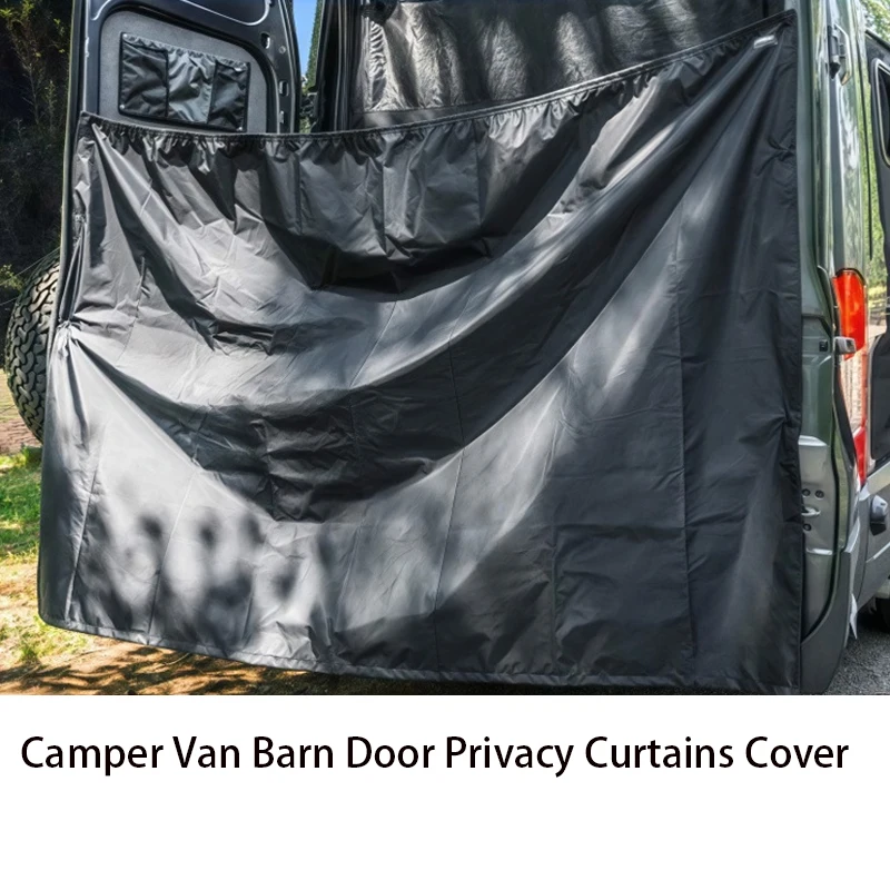 

Universal Car Curtains Camper Van Rear Door Shower Curtains Adjustable Outdoor Shower Layer Changing Car Cover Truck Travelling