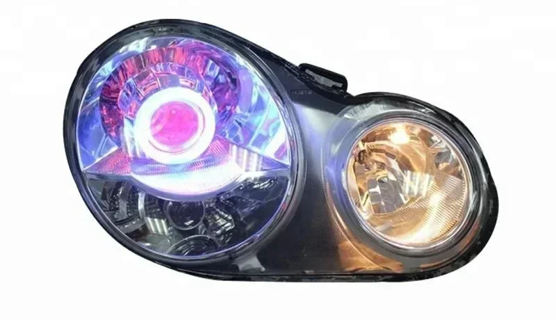 

Bi-Xenon Headlights For Volkswagen Polo 9N Hi-Low Beam Projector Lens with H1 Xenon Light Source