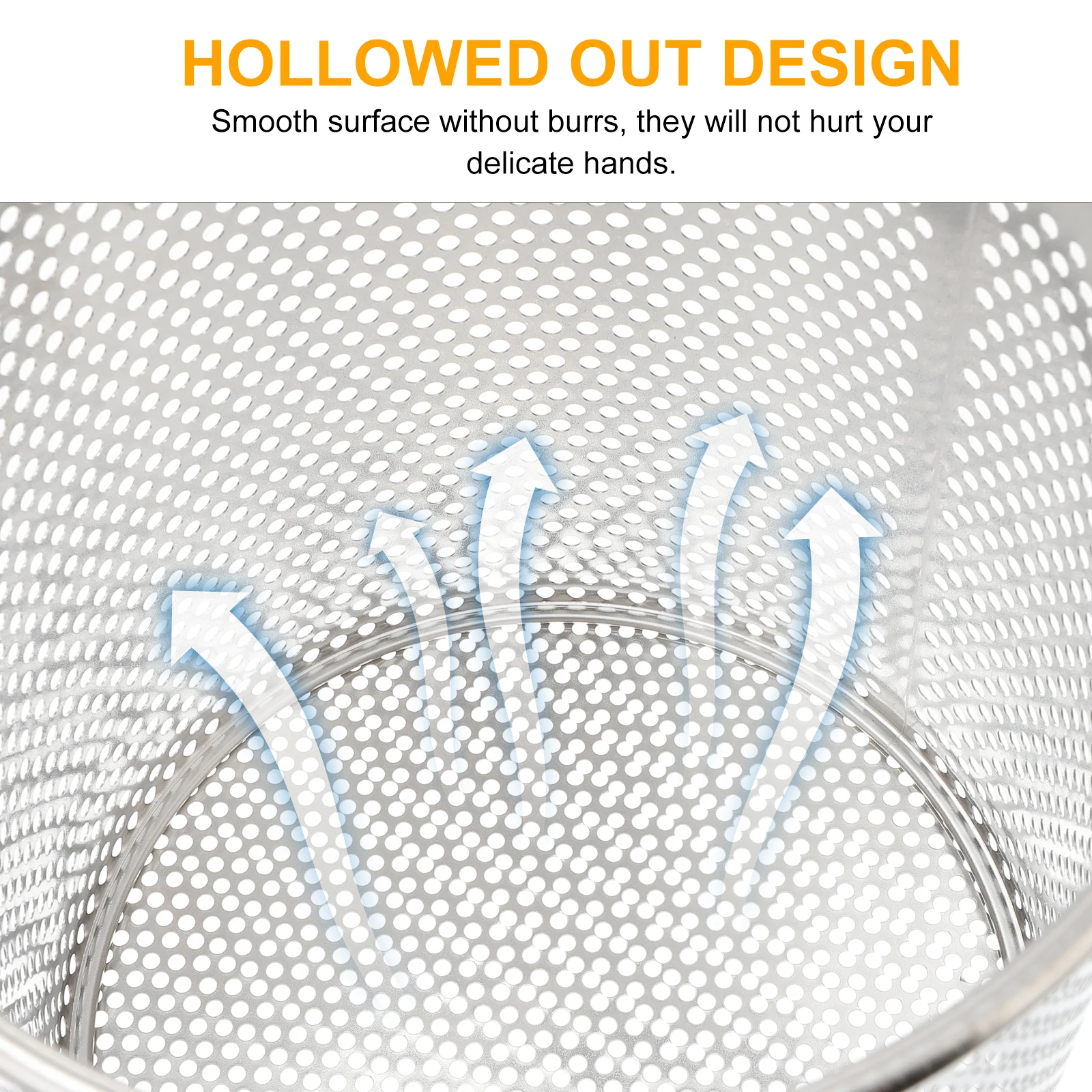 

Stainless Steel Wooden Handle Strainer Spoon for Kitchen Hot Pot Pasta Gadgets Square Colanders Practical Kitchen Strainer