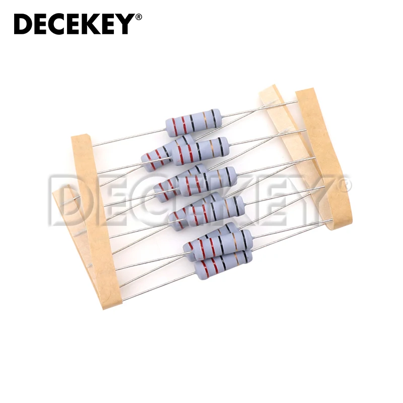 Resistor de ferida do fio 3W 5%, resistência do enrolamento do fusível, 0.1R, 0,1, 0,15, 0,22, 0,33, 0,47, 0,5, 1, 2,2, 4,7, 6,8, 10, 22, 33, 47, 51, 68, 100 ohms, 10 PCes