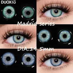 DUOXIU 2Pcs Yearly Color Colored Contact Soft Circular Lenses Beauty Pupil Green Blue Eyes Makeup Blue Lens Fast Shipping Beauty