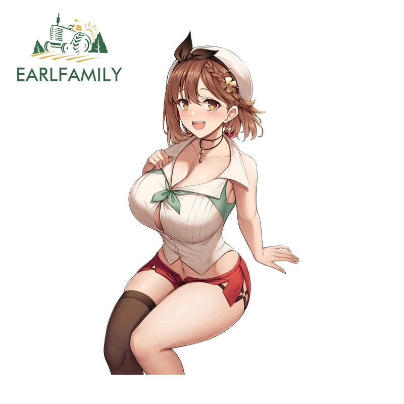 

EARLFAMILY 13 см x 7,4 см для Reisalin Ryza Stout, автомобильная наклейка, виниловая наклейка на автомобиль, водонепроницаемая наклейка на холодильник, креативное украшение