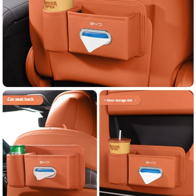 

FOR Byd Han ev car tissue box Tang dmi Song PLUS Yuan pro car seat back water cup holder storage box