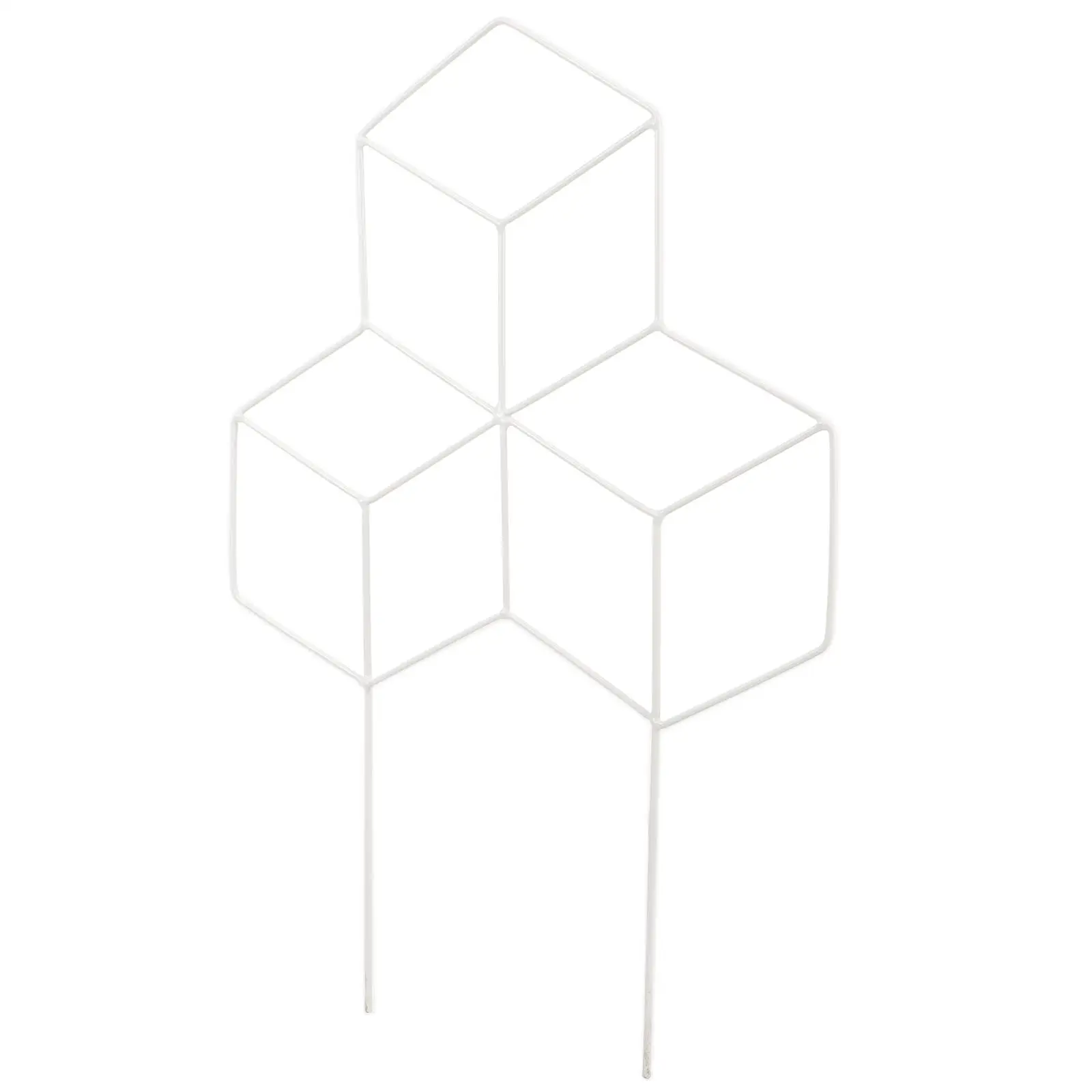 

Iron Plant Trellis 20x30CM White Climbing Frame for Potted Plants Support Metal Garden Lattice Planter Holder Indoor Outdoor
