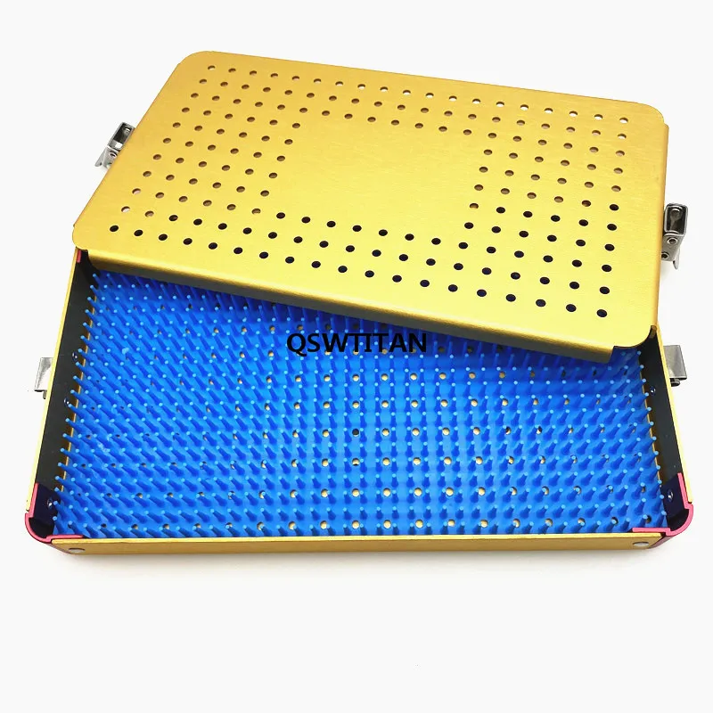 Single/ double layer disinfection tray box Sterilization box for Ophthalmic surgical instrument dental sterilizing